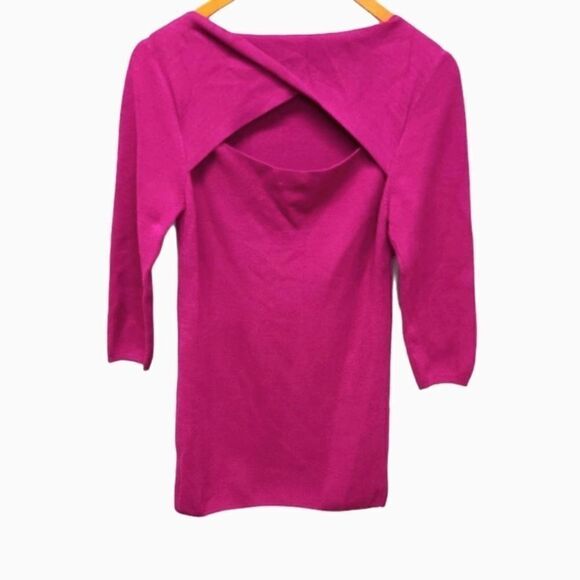 Led Women's Plum 3/4 Sleeve Sweater Size Large - Picture 2 of 7